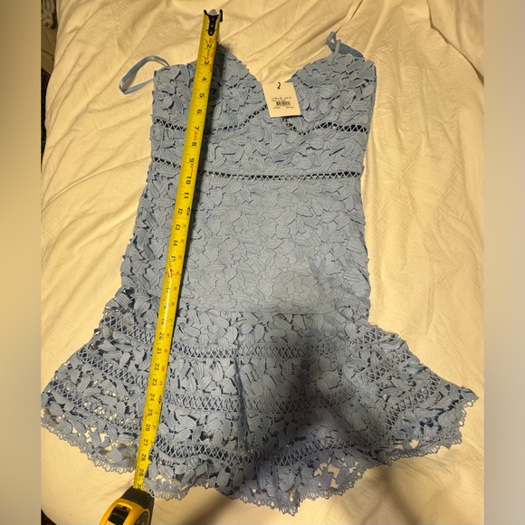 Bardot Australia AGNES LACE DRESS IN DUSTY BLUE Size 6/S $136 - Picture 9 of 9